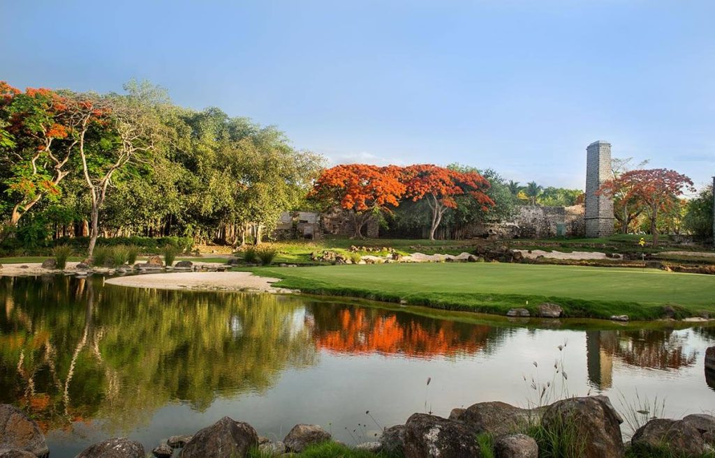 View on golf course