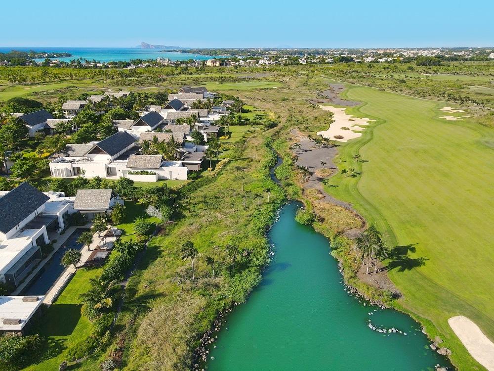 Aerial view of Mont Choisy Golf and Beach Estate