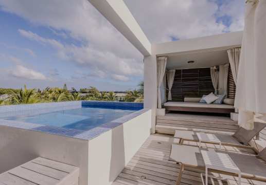 Penthouse de luxe 3 chambres face à la plage à Pereybere – Accès privé à la plage au AO Residences