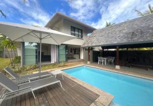 Elegant 3-Bedroom Garden Villa in Mauritius – Private Pool, Resort Services & Beach Proximity